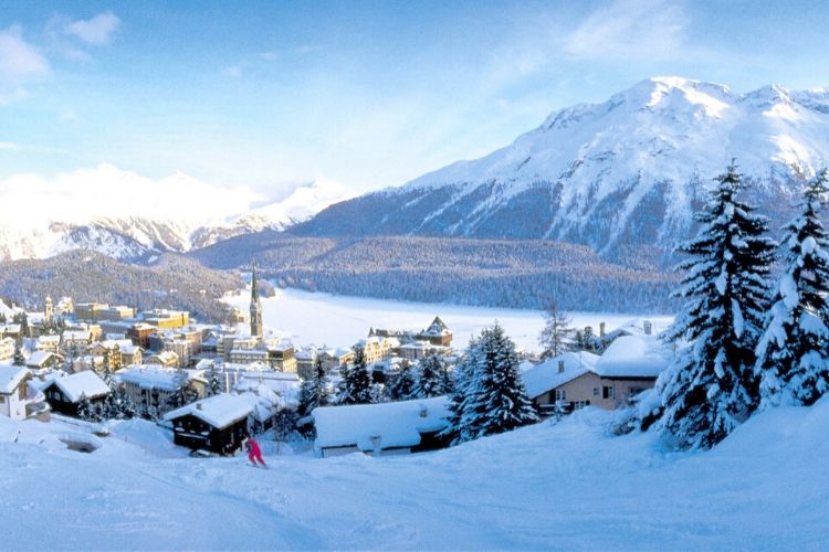 station de ski de St. Moritz, Suisse