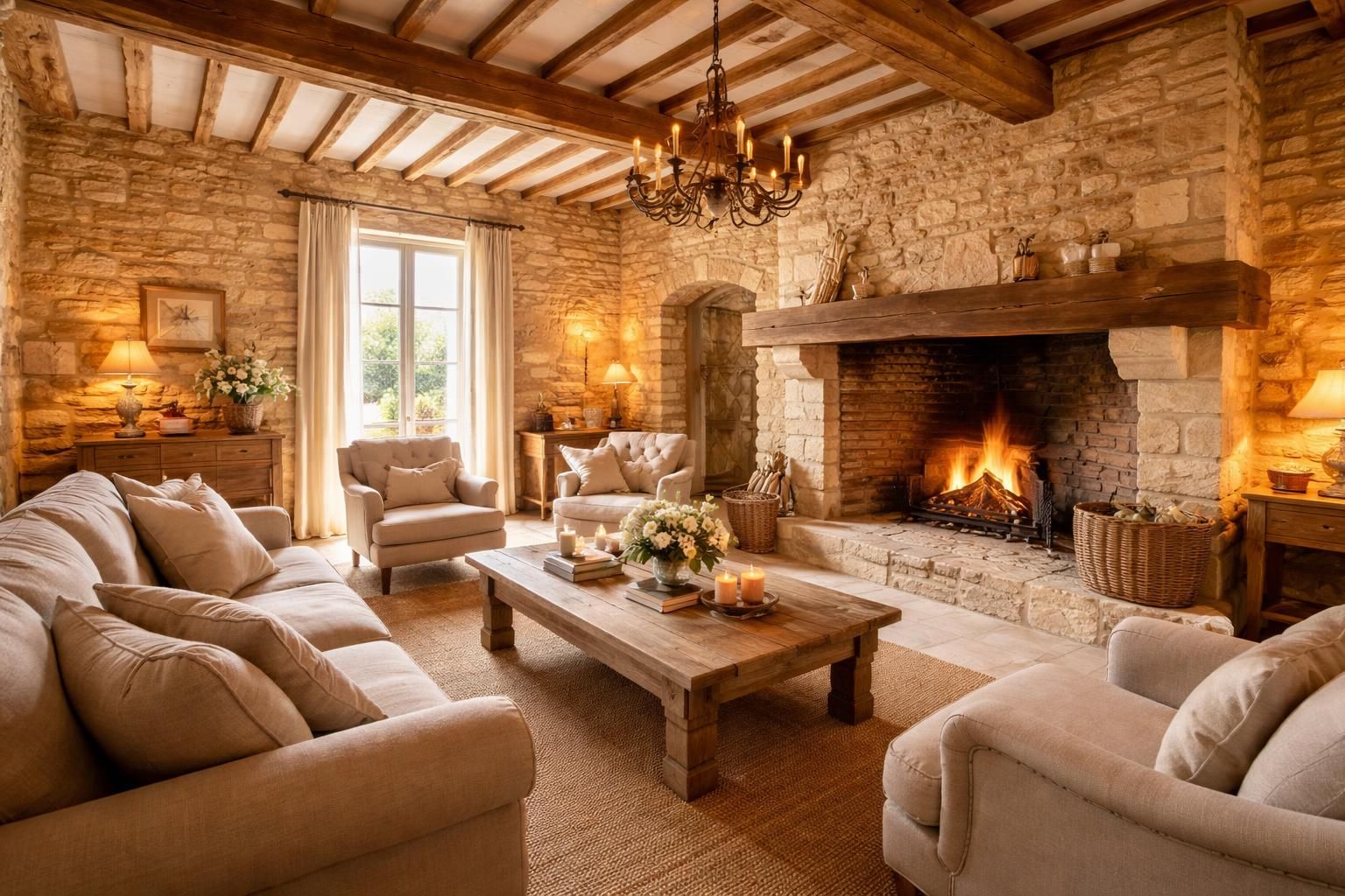 découvrez des inspirations régionales champenoises pour une décoration authentique alliant pierre de taille et poutres, apportant charme et caractère à votre intérieur.