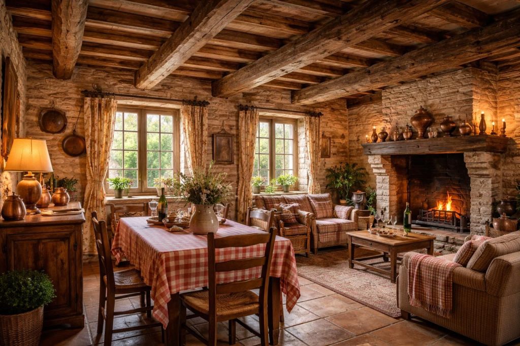 découvrez des inspirations régionales champenoises pour une décoration authentique alliant pierre de taille et poutres, pour un intérieur chaleureux et chargé d'histoire.